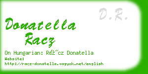 donatella racz business card